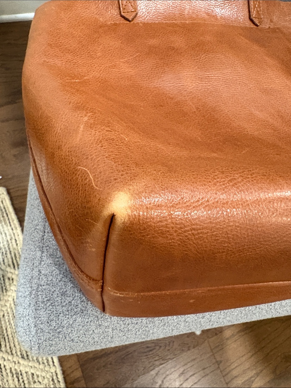 Madewell Transport Classic Leather Tote Bag in Brown - Picture 7 of 7